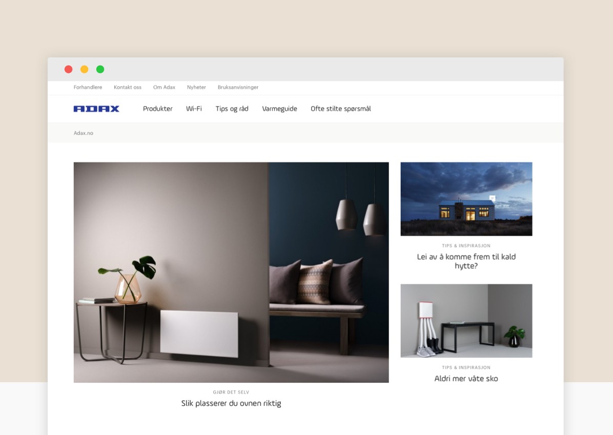 Adax has a new webpage!