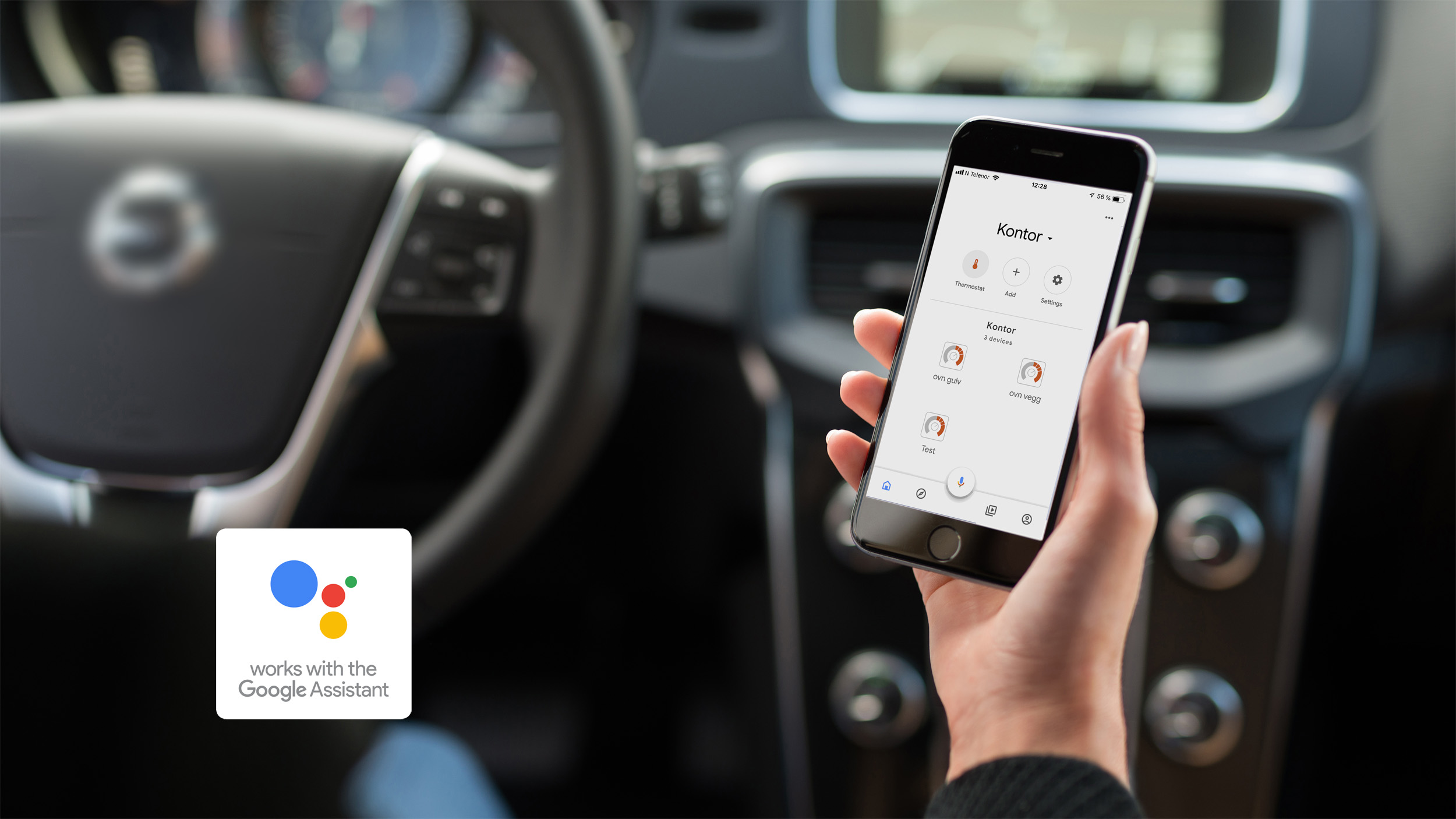 Adax Wi-Fi + Google Home